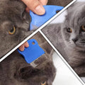 6 Pcs Dog Cat Hair Removal Massaging Combs, Dandruff & Stain Remover (Random Colour)