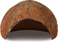 SunGrow Betta Fish Cave, Habitat Made from Coconut Shell, Soft-Textured Smooth Edged Spacious Hideout, for Resting and B