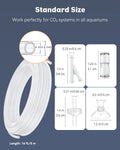 Pawfly 16 ft. Aquarium CO2 Proof Tubing Standard 3/16" Airline Tubing for Aquarium CO2 System Clear Aquarium CO2 Tubing 