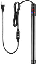 MQ Titanium Alloy 500W Aquarium Heater for Salt and Fresh Water, Digital LED Display Submersible Heater with External Th