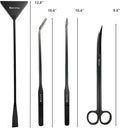 Aquarium Tweezers, Capetsma Stainless Steel Aquarium Plant Tools Long Aquascaping Tools Scissors Spatula Aquatic Plants 