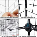 Cat Cage Indoor DIY Cat Playpen Detachable Metal Wire Kennels Indoor Cat Enclosures DIY Cat Playpen Metal Kennel (3/2-Ti
