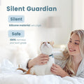 Pawaii Silent Silicone Dog ID Tag, QR Code Pet Tag with Updatable Digital Pet Profile, Emergency Contacts, QR Scan Alerts, No App or Subscription, 1 Pack, Deep Sea Blue