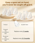 Breast Pump Replacement Parts 6 Duckbill Valves with Storage Case, Compatible with Eufy S1 Pro S1 E10 E20 Pump Parts, BP