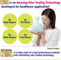 BOS Amazing Odor Sealing Cat Waste Bags - Durable and Unscented [Size: S, Color: light blue] (90 count, Pack of 1) (90 Bags)★May be too small to get a litter scoop inside!