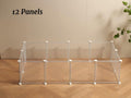 LURIVA Transparent Clear Small Animal Playpen, Guinea Pig Cages, Puppy Dog Playpen, Pet Playpen, Rabbit Bunny Indoor Fen