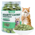 Wellix Catnip Treats Freeze-Dried Cat Treats, Grain-Free Snacks with Chicken, Cat Grass & Catnip for Cats Digestive Support Healthy Skin&Coat, Healthy Feline Training Treats for Indoor Cats, 3oz