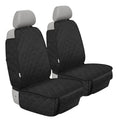 ALLANSING Front Seat Cover for Dogs with Side Flaps, Heavy Duty 900D Waterproof Seat Protector, Protects from Dirt & Scratches, for Pets & Daily Use, Fits Cars SUV Trucks Minivans (2-Pack)