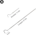WACOOL 2 in 1 Collapsible Snake Hook, Adjustable Snake Tong Snake Grabber Cather Stick Handheld Pick-up Tool, 2 Hooks Su