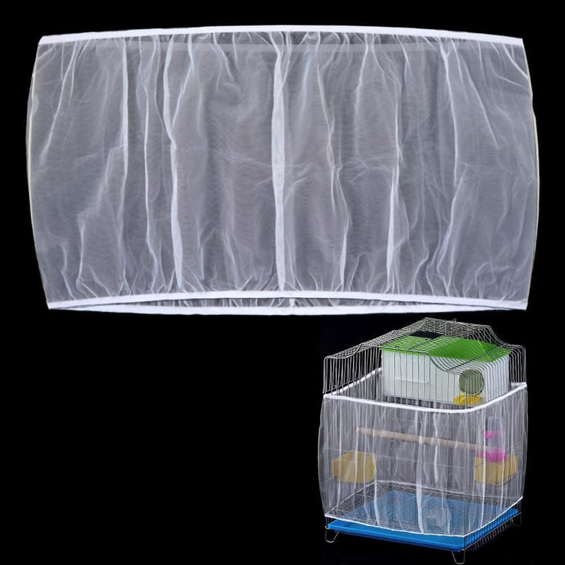 Bird Cage Seed Catcher Skirt, Bird Cage Mesh Net Cover, Parakeet Cage Skirt, Birdcage Cover Seed Catcher for Round Squar