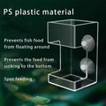Fish Feeder Square-Shaped Automatic Fish Feeders Reduced Filter Clogging Tank Suitable for All Kinds of Food Tank Access