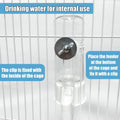Automatic Pet Bird Water Feeder, Water Dispenser for Cage, Bird Cage Suspended Automatic Pet Water Feeder, Parrot Feeder