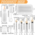 Pet Nursing Kit for Newborn Kittens Puppies & Small Animals, Kitten Bottle Feeding Kit with Silicone Nipples, Syringes, 