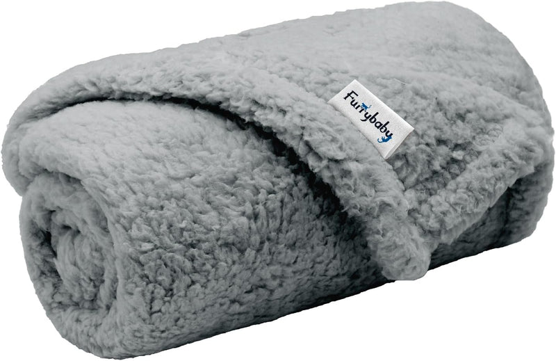 furrybaby Pet Blanket, Soft Warm Sherpa Fleece Bed Blanket for Small Pets