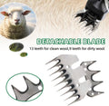 Sheep Shear Blade Straight 9-Tooth Wool Shearing Comb and Cutter Blade Set Sheep Alpaca Goats Farm Tool