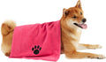 Bone Dry Pet Grooming, Embroidered Microfiber Towel Drying Collection, 15x30
