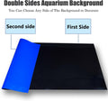 XCNO Blue Black Aquarium Background Poster Fish Tank Background Wallpaper Aquarium Backdrop Double-Sided Fish Tank Decor