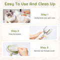 2 in 1 Double Sided Cat Brush,Self Cleaning Shedding Brush for Indoor,Dog Bunny Pet Grooming Tool,Cat Comb with Release 