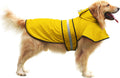 HDE Dog Raincoat with Hood & Leash Hole S-XL Dog Rain Jacket Yellow L