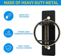 4 Pack Horse Water Bucket Hook with Quick Release Pin, Rust Resistant Heavy Duty Feed Bucket Hanger, Wall Mounted Stall 