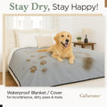 Callarome Waterproof Blanket for Bed & Couch Protection, Grey, 80"x90"