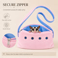 Meow&Woof Sugar Glider Bonding Pouch & Small Animal Carrier - Escape-Proof Sling for Hedgehogs, Ferrets, Hamsters Soft C