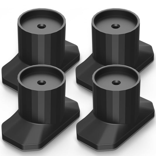 ICERO Baby Gate Extender Wall Protector (4 Pack) Pressure Mounted Gates Extension Kit Extends 1.1-3.5 inches Child Safety Gates and Protect Walls & Doorways from Pet & Dog Gates,Work on Stairs,Black