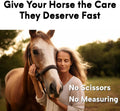 Poultice Paper for Horses - 60 Sheets - 12" x 18" - Made in USA - Convenient to Use - 100% Recycled Paper - Biodegradabl