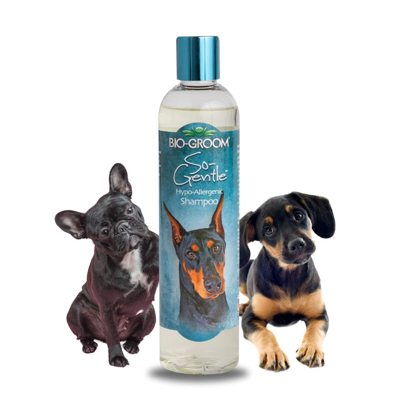 Bio-Groom So-Gentle Hypoallergenic Dog Shampoo - Tearless, Cat & Dog Bathing Supplies, Puppy Shampoo for Gentle Skin, Cruelty-Free, Made in USA, Tear-Free Dog Products - 12 fl oz 1-Pack