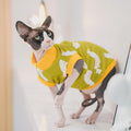 Sphynx Hairless Cat Summer Cotton T-Shirts Cat Vest Pet Clothes, Round Collar Vest Kitten Shirts Sleeveless, Cats & Small Dogs Apparel (Goose, XL (9-13 lbs))
