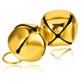 Xthrotsenk 2 Pcs Gold Large Dog Bells 1.18'' Dog Collar Loud Bells Cat Bell Collars Handmade Metal Puppy Hanging Ring Bell with Ring Pet Pendant Accessories for Dogs Cat Pet