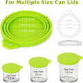 YUEZHOUYB 5 Pack Pet Food Can Covers Universal Can Lids Safe/Silicone Dog&Cat Food Can Lid Covers