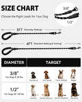Joytale Rope Dog Leash for Medium Large Dogs, Padded Handle, 6FT