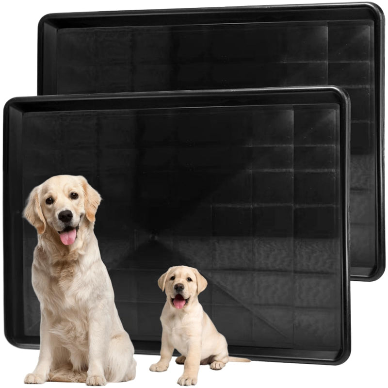 Acshio 2 Pack Dog Crate Tray, 35.2