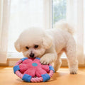 1PCS Dog Plush Pet Pillow,Durable Chewable Fabric Pillow for Dogs Comfort,Chewing and Cuddle Needs(Pink)
