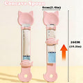 DORUI Cat Treat Spoon Squeeze & 3 Pcs Can Lids | Cat Treat Feeder for Liquid Snack | Universal Silicone Pet Can Covers BPA Free | Churu Spoon Dispenser(Pink)