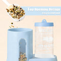 Hamster Water Bottle with Food Bowl,Hamster Cage Accessories 300ml+80ml