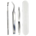 BVQWO Tick Removal Tool,Tick Remover for Dogs,Premium Tick Twister Stainless Steel 3 PCS -Tick Tweezers/Tick Fork/Handy Tin with Case -Safe for Human & Pets (Silver)
