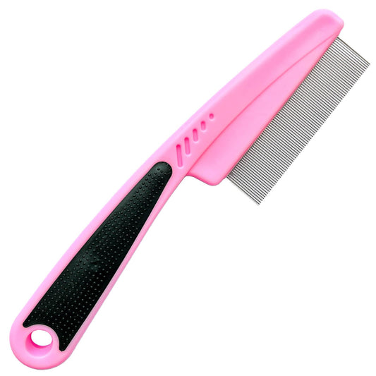 LLTGMV Flea Comb for Dogs and Cats, Fine-Toothed Pet Combs for Detangling or Dematting Face & Paws