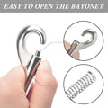 ERKOON 15 Pack Heavy Duty Snap Hooks Double Sided Clips for Hanging Horse Tack Sling Feed Buckets Dog Leash Collar Key C