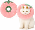 Adjustable Cat Recovery Collar Soft,Cute Pet E-Collar Neck Cone After Surgery Wound Healing Protective Cone Fit for Kitties, Small Dogs(ELC05-strawberry-s)