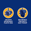 Arm and Hammer Heavy-Duty Dog Pooper Scooper for XL Dogs, Yard Cleanup