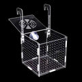Fish Breeding Box, Acrylic Fish Isolation Box Separator for Shrimp Clownfish - 5.9 * 5.9 * 5.9 inches