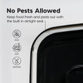 IRIS USA Dog Food Storage Container, Up to 42 lbs, Smoke, Made in USA