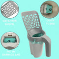 Cat Litter Scoop with Holder,2 in 1 Cat Scoop,215 Garbage Bags