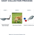 Dog Cat Urine Collector with 42" Telescopic Handle, Reusable Pet Care Tool