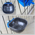 Rabbit Water Dispenser - Automatic Bunny Water Nipple Drinker Feeders, 2.36'' Stainless Steel Metal Bowl for Cages Water