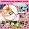 SZEE Dog Rope Toy, 14 in 3 Knots Chew Rope for Small Medium Dogs, Natural Cotton Pull Toy for Tug of War and Teeth Cleaning, Fits Valentine’s Day Vibe (Pink)