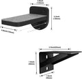 ESPETS Set of 3 Black Natural Sturdy Wood Cat Wall Floating Steps - Wall Mounted Cat Climbing Shelves and Perches, Kitty Stairs Climber Ladder for Wall - Holds up 35lbs