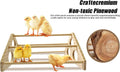 Large Wooden Pine Chick Perch Roosting Bar for Baby Chicks Brooder Coop, Chicken Training Toy Stand